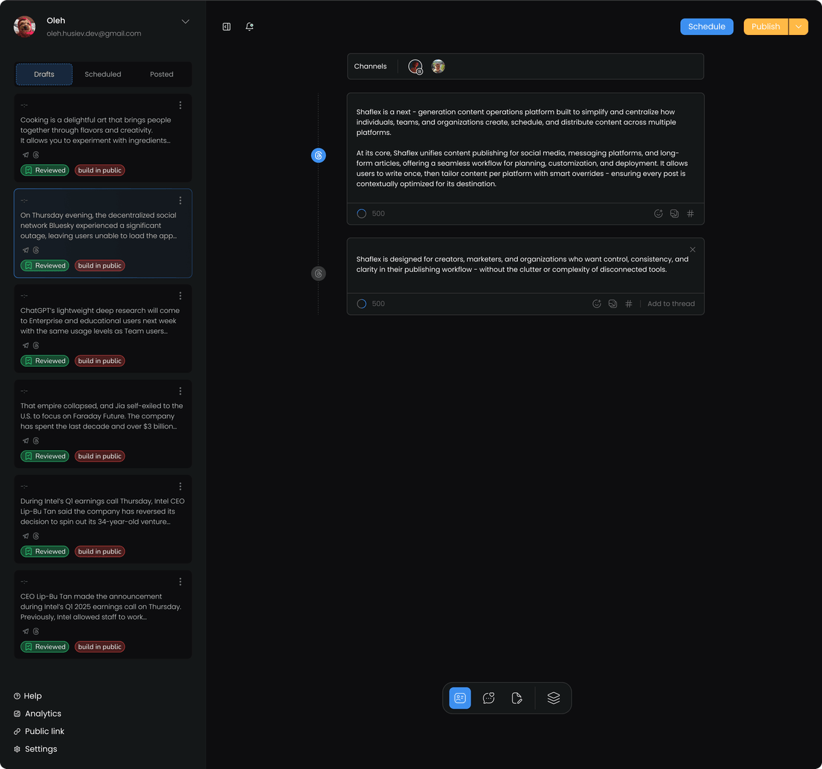 Shaflex media 3