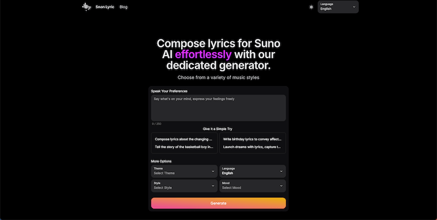 Snon Lyric media 1