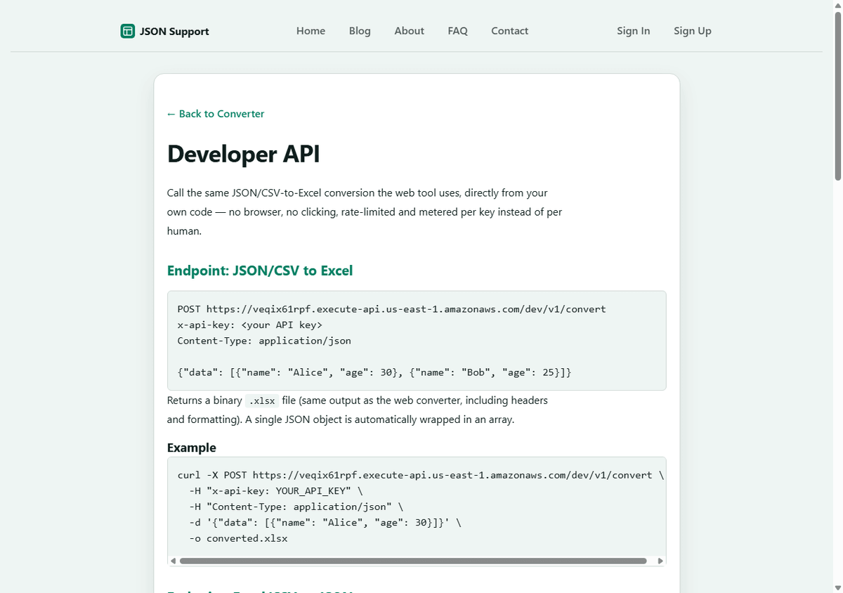 JSON Support media 2